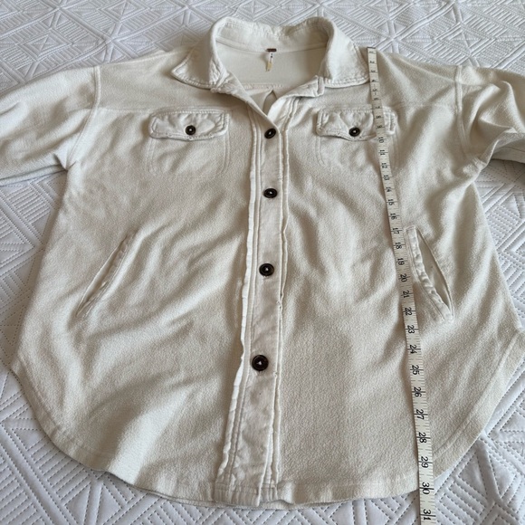 Free People Ruby Fleece Oversized Shirt Jacket Size Small - Picture 10 of 14
